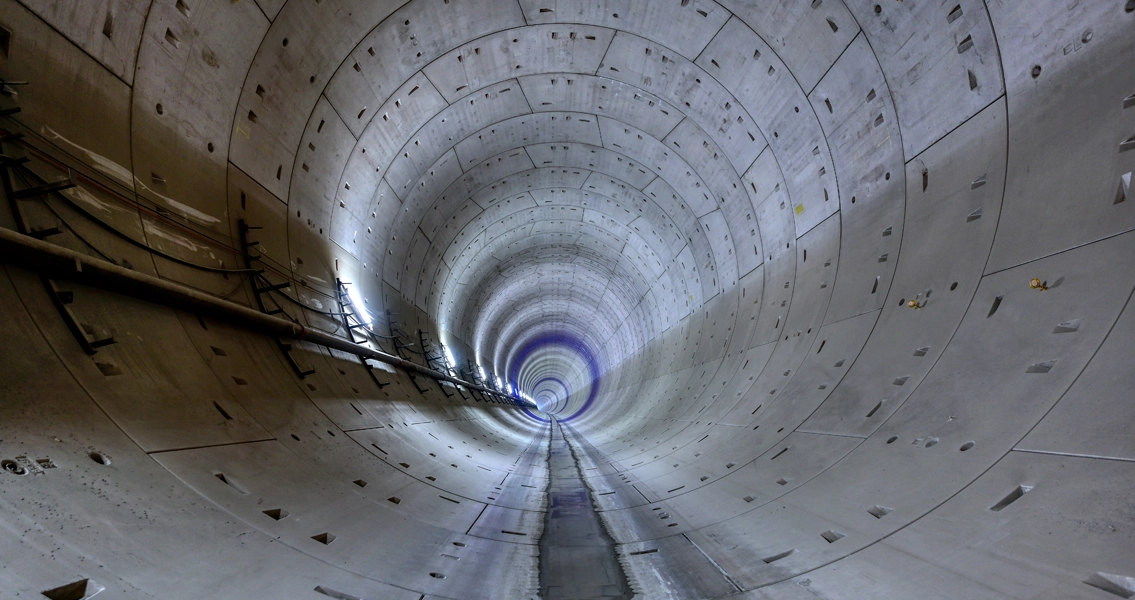 View inside a manhole rehabilitated with ombran FT.