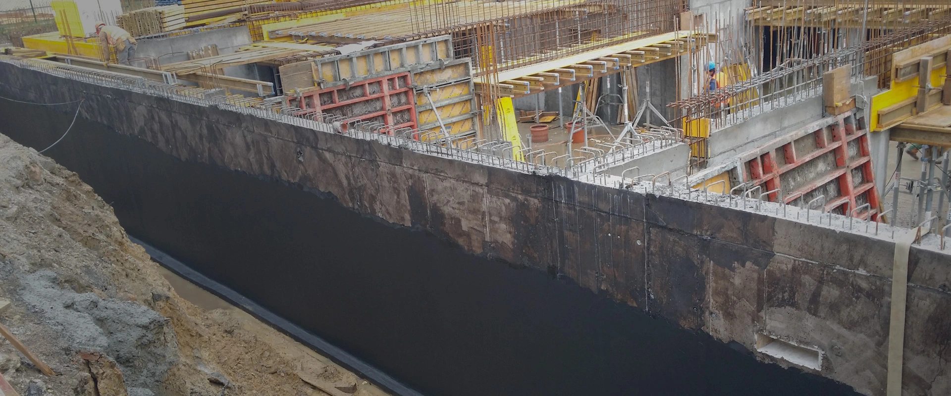 View of the finished Aqua Arena of the x-bionic® sphere: Here too, all the buildings were sealed with Nafuflex Profi Tech 2.